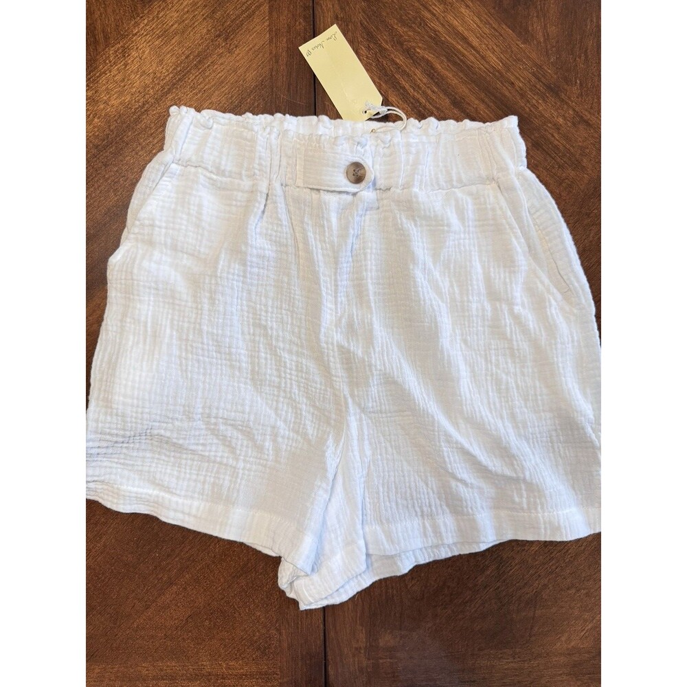 Love Notes White Gauze Cotton Lounge Shorts Women’s Size Small Soft NWT